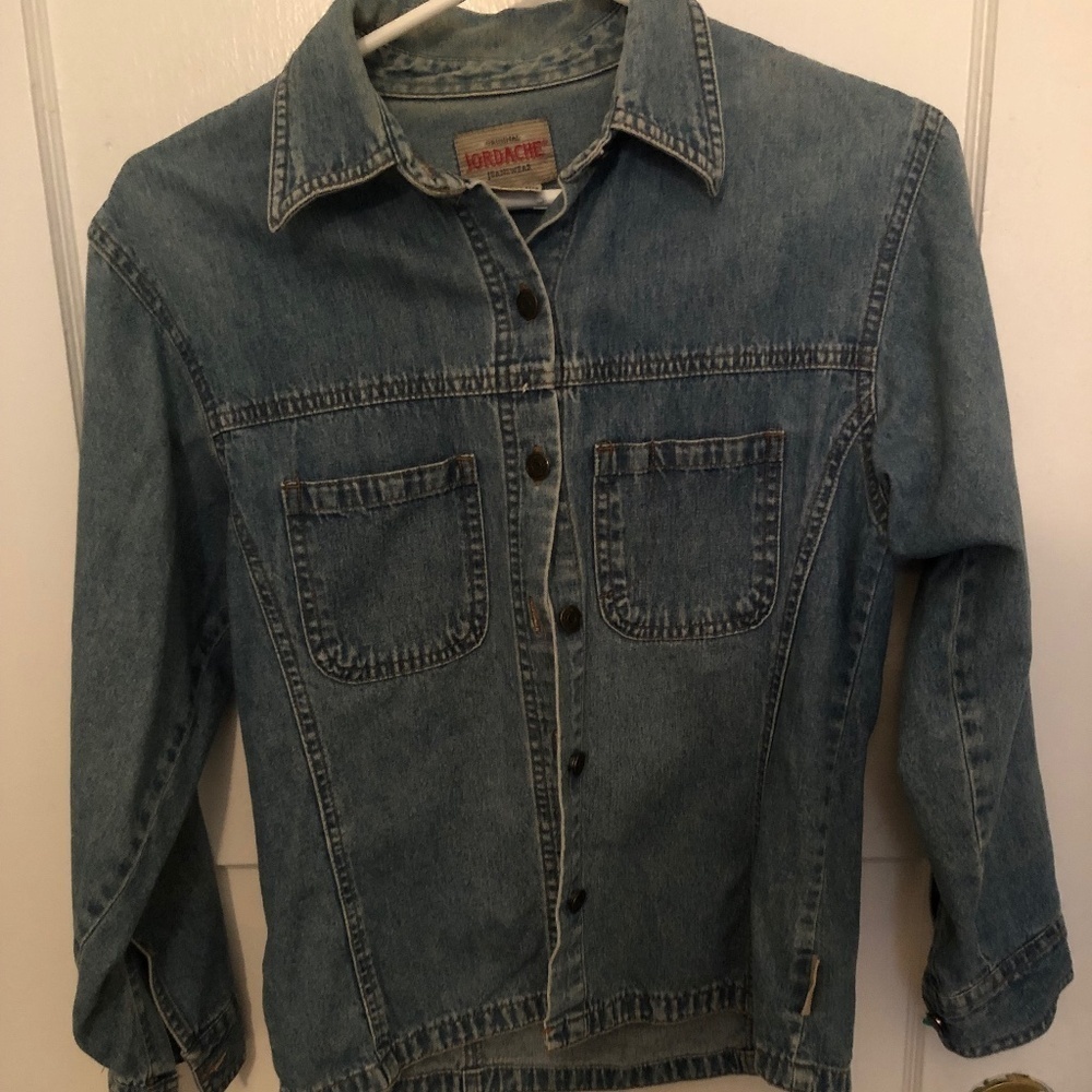 Jordache original Jean wear shirt, 100% cotton-size 12 - metal buttons